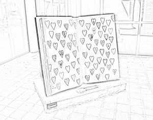 Book of Love coloring page